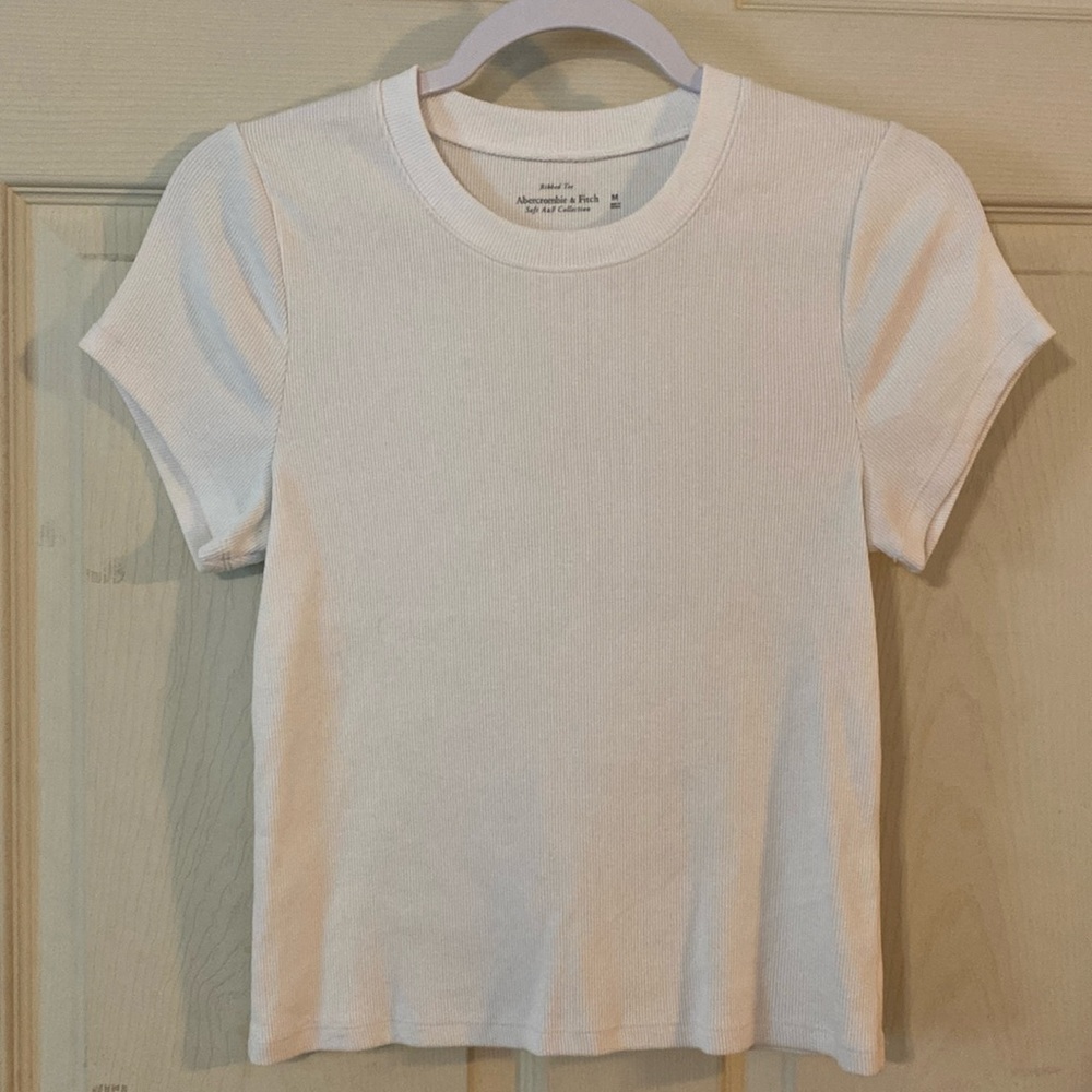 Abercrombie Cropped Ribbed Tee